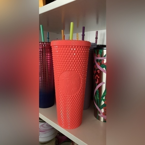 NEW STARBUCKS SUMMER 2022 STUDDED DRAGONFRUIT TUMBLER - Picture 1 of 2